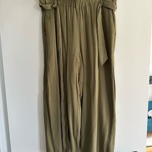 Olive Wide Leg Culottes